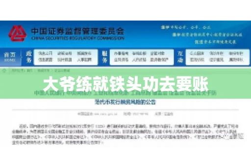 大爷练就铁头功去要账