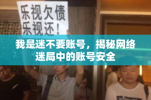 我是迷不要账号，揭秘网络迷局中的账号安全
