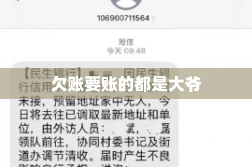 欠账要账的都是大爷