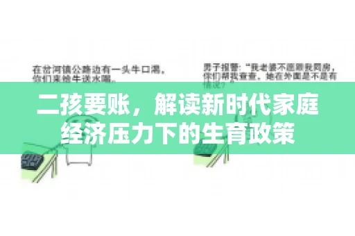 二孩要账，解读新时代家庭经济压力下的生育政策