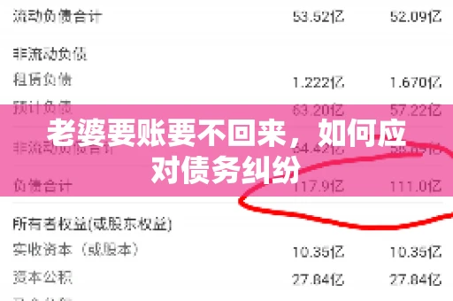 老婆要账要不回来，如何应对债务纠纷