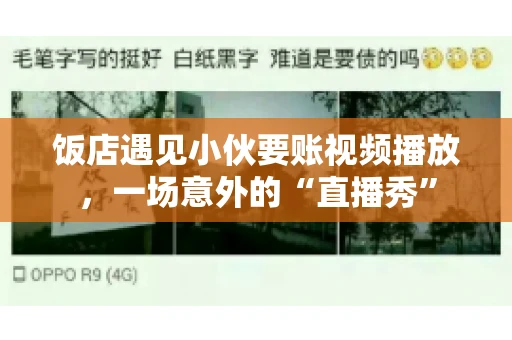 饭店遇见小伙要账视频播放,一场意外的“直播秀” 饭店遇见小伙要账视频播放,一场意外的“直播秀”