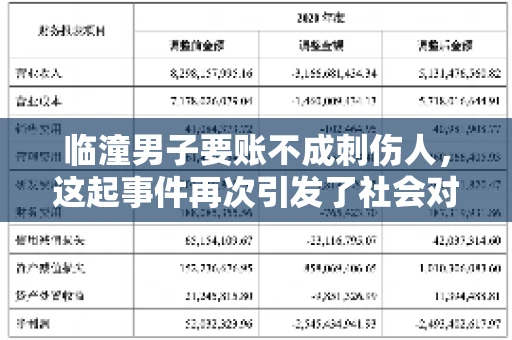 临潼男子要账不成刺伤人，这起事件再次引发了社会对讨债行为的关注。在这个故事中，我们不仅要了解事件的经过，还要思考如何避免类似悲剧的发生。