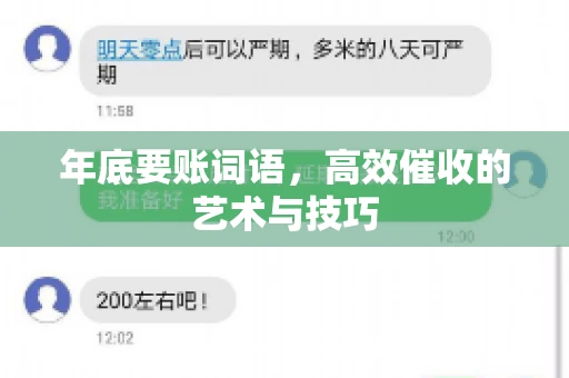 年底要账词语，高效催收的艺术与技巧