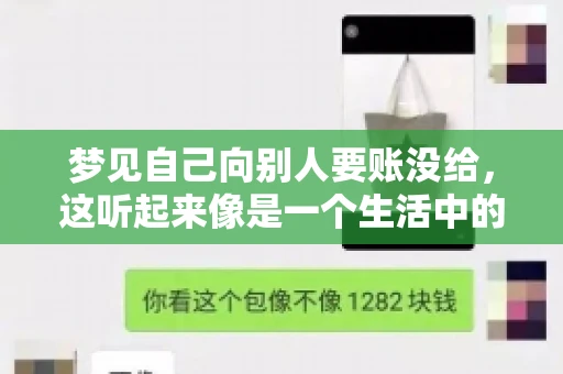 梦见自己向别人要账没给，这听起来像是一个生活中的小插曲，却可能反映出我们内心深处的某种焦虑或不安。今天，我们就来聊聊这个话题，看看它背后可能隐藏的深层含义。