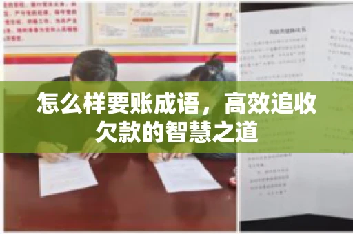 怎么样要账成语，高效追收欠款的智慧之道